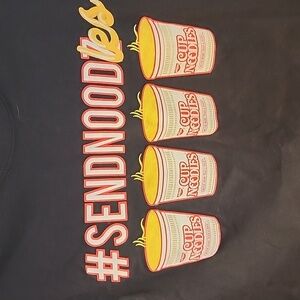 Nissin soup womens size small long sleeve graphic tee